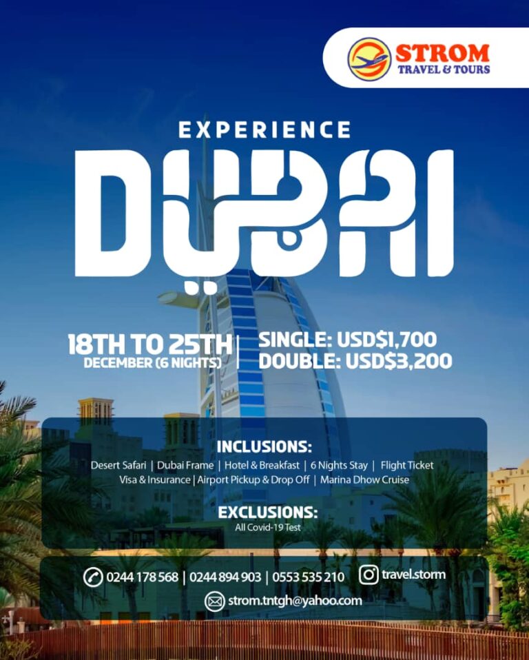Experience Dubai 18th TO 25th Decemberber, 2022