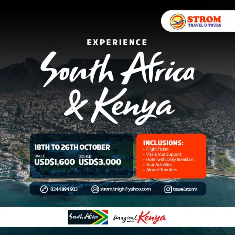 Experience South Africa And Kenya18th To 26th October, 2022